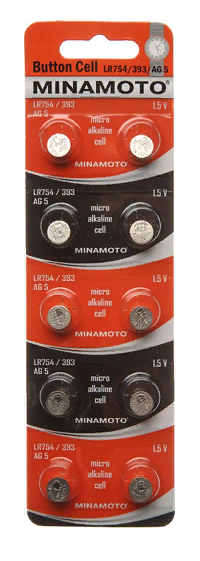 Элемент питания Minamoto LR754/10BL  AG5 Alkaline