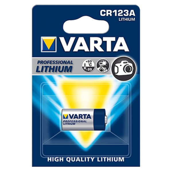 Батарейка литиевая VARTA CR123A/1BL 6205 (1 шт. в блистере)
