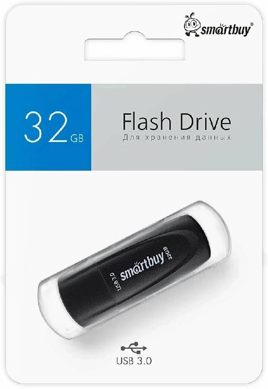 USB 3.0/3.1 накопитель Smartbuy 032 ГБ серия Scout Чёрный (SB032GB3SCK)