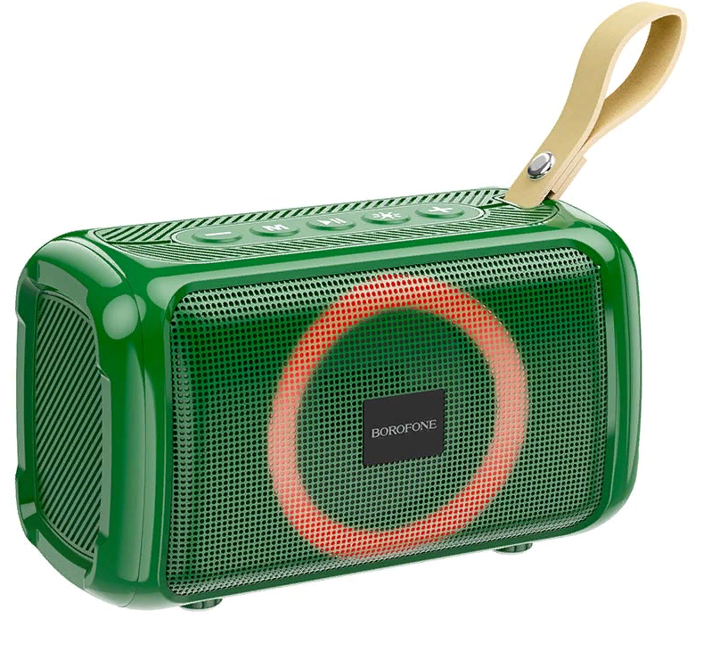 Колонка портативная Borofone BR17 (Bluetooth,USB, microSD,FM,AUX) (Темно-зеленый)