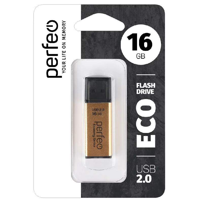 USB Flash  16GB Perfeo E03 economy series (Золотой)