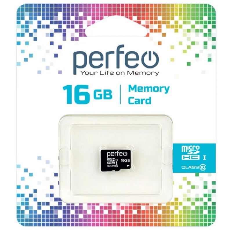 Perfeo microSD 16GB High-Capacity (Class 10) w/o Adapter