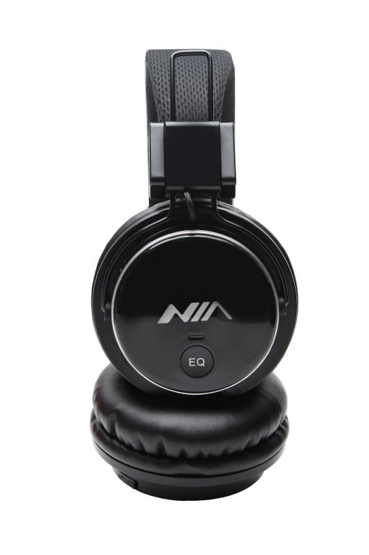 Беспроводные наушники NIA -Q8-851s с Bluetooth, FM Stereo Radio, MP3 Player, Heandphones (Чёрный)