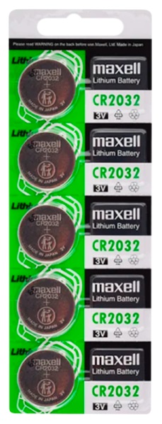MAXELL CR2032/5BL GREEN (CN) (|100/2000)