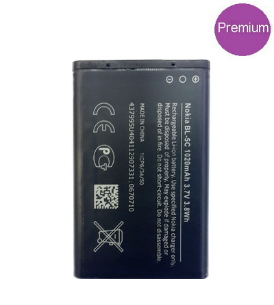 Аккумулятор Premium для Nok 1100, 6600, С1, С2, Е50, N70  BL-5C 1020 mAh
