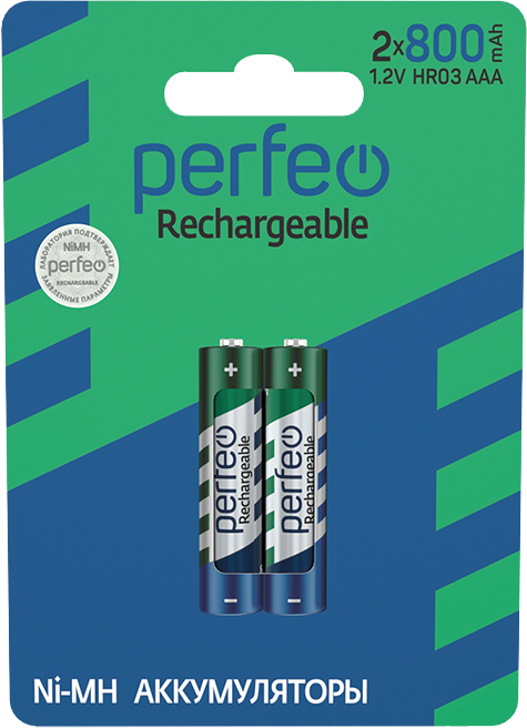 Perfeo AAA800mAh/2BL  Аккумулятор (|60/240 PF_4161)