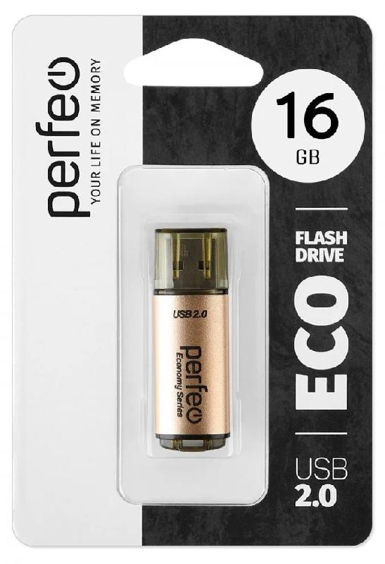 Perfeo USB 16GB E04 Gold economy series