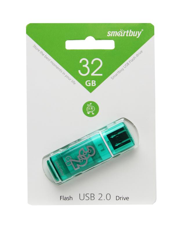 Накопитель USB Flash 32GB SmartBuy Glossy (Зеленый)