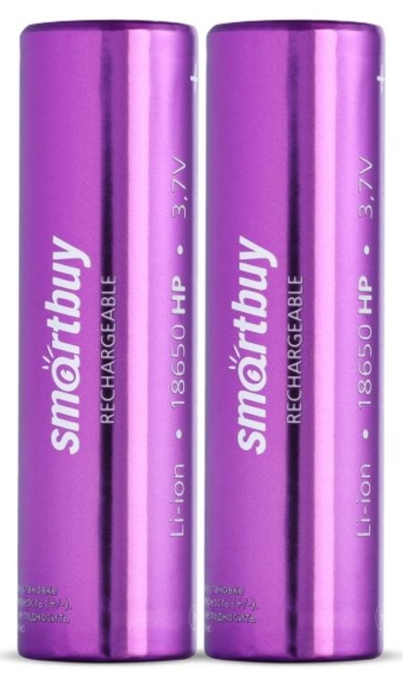 Аккумулятор высокотоковый Smartbuy LI18650-2000 mAh (100/400) (SBBR-18650-2S2000HP)
