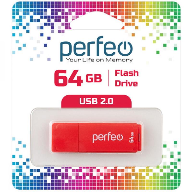 Perfeo USB 64GB C04 Red