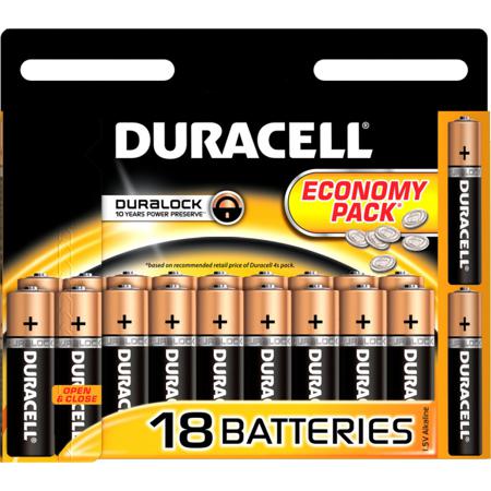 Батарейка алкалиновая Duracell LR03/18 BL AAA  (18 шт. в упаковке)