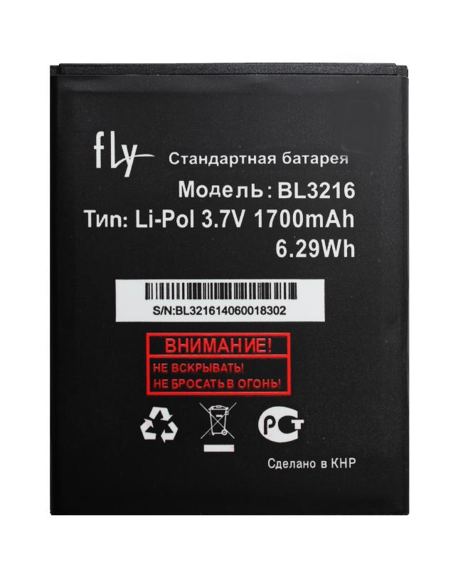 Аккумулятор  для Fly  IQ4414 Quad EVO Tech 3  BL-3216 1700 mAh ориг. тех.упаковка