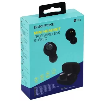 Беспроводные наушники iP &quot;BOROFONE&quot; BE35 mini headset (сенсорные) true wireless stereo (Чёрный)