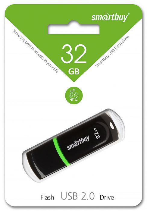 Накопитель USB Flash 32GB SmartBuy Grown  (Чёрный)