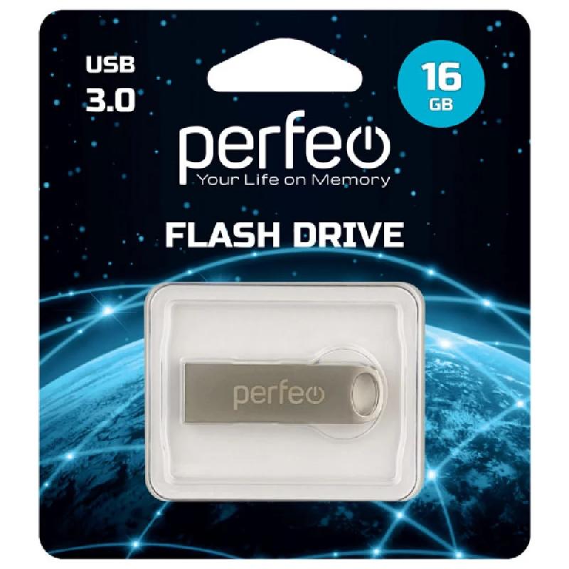 Perfeo USB 3.0 16GB M08 Metal Series