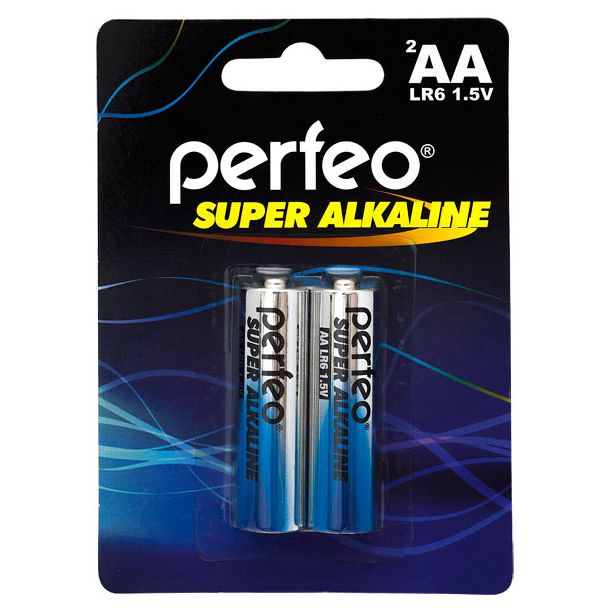 Батарейка Perfeo LR6/2BL  AA Super Alkaline (2 шт. в блистере)