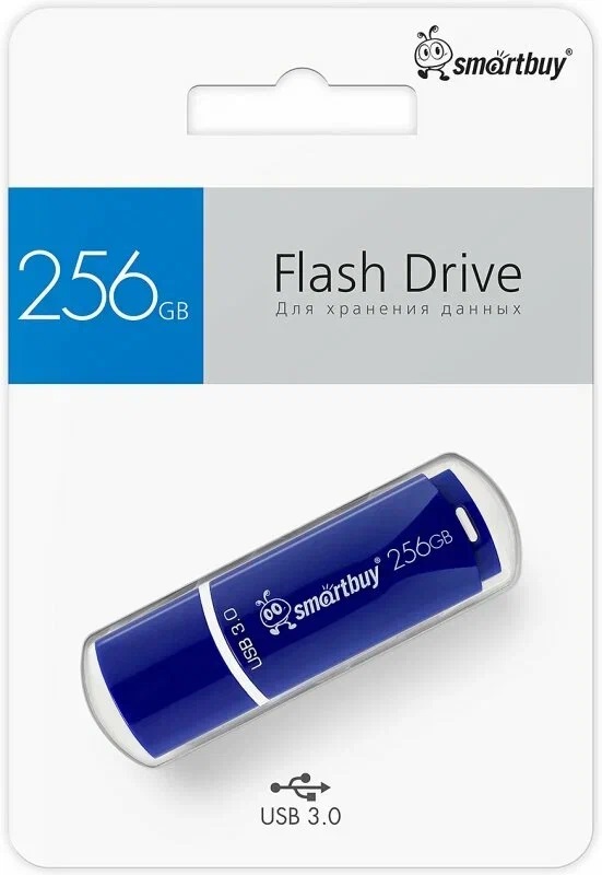 USB 3.0/3.1 накопитель Smartbuy 256 ГБ серия Crown Тёмно-Синий (SB256GBCRW-B)