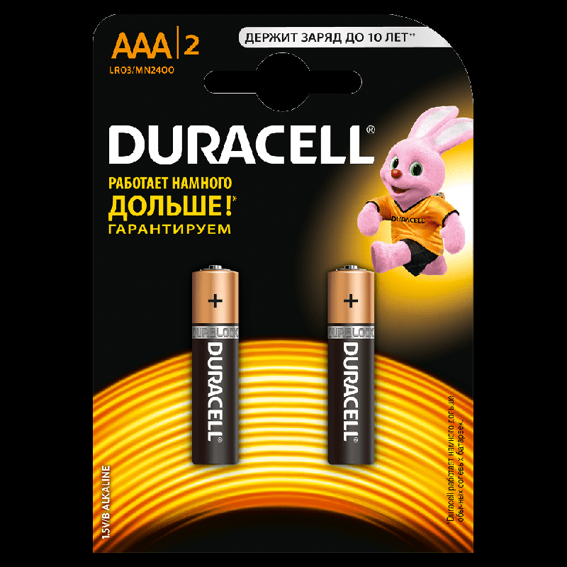 Duracell LR03/2 BL AAA MN2400 (2 шт. в упаковке)