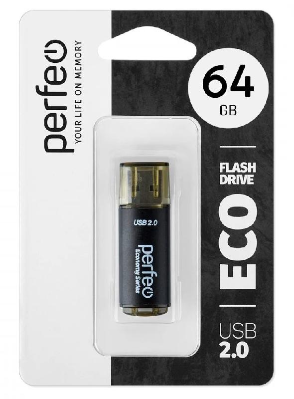 Perfeo USB 64GB E04 Black economy series