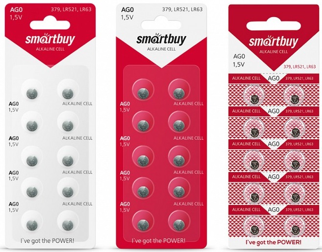 Батарейка часовая Smartbuy AG0-10B (100/2000) (SBBB-AG0-10B)