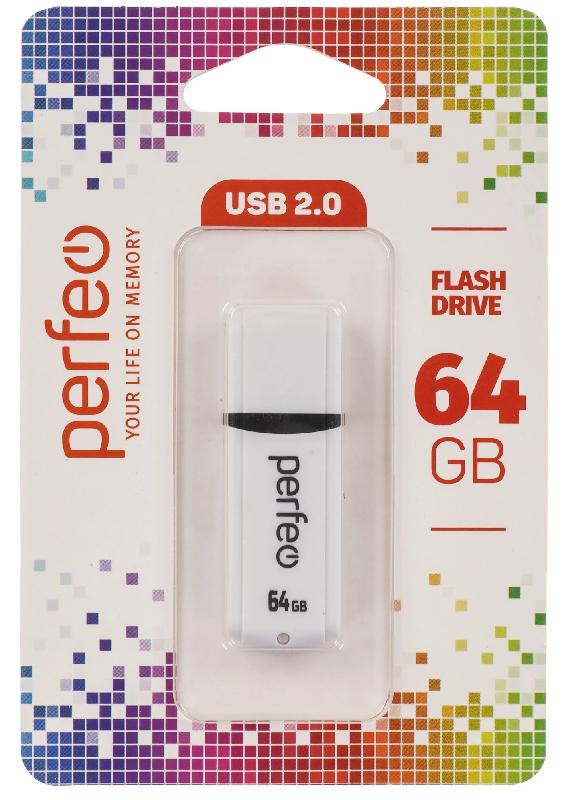 Perfeo USB 64GB C02 White