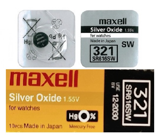 MAXELL 321 SR616SW/10BOX YELLOW (CN)