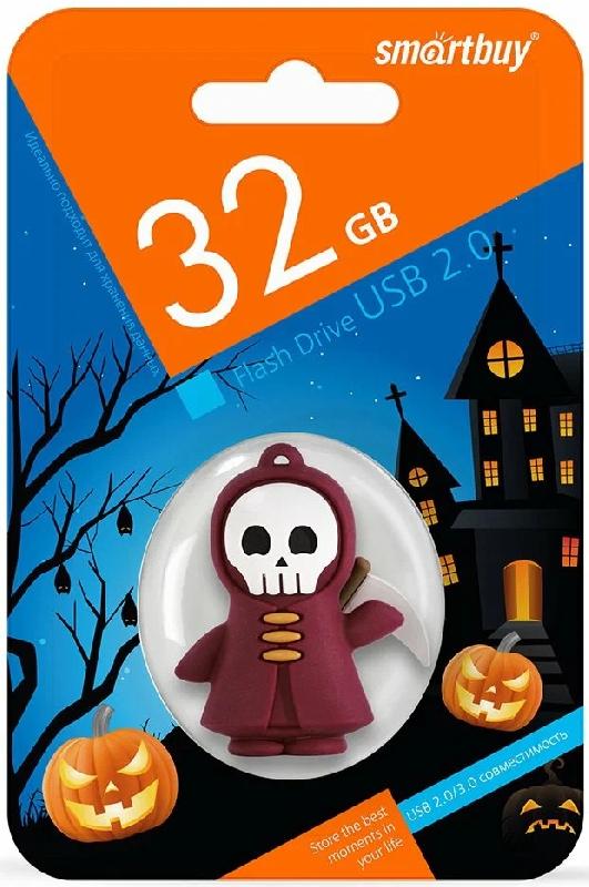 USB 2.0 накопитель Smartbuy 032 ГБ серия Wild Мрачный Жнец (SB32GBREAPER)