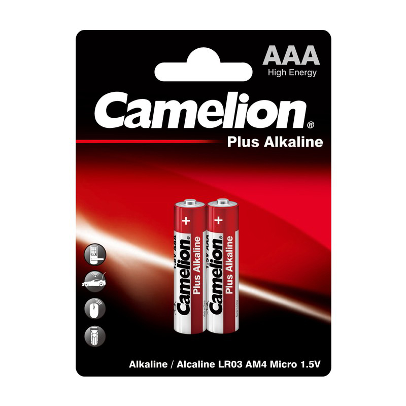 Батарейка Camelion LR03/2BL ААА Plus Alkaline ( 2 шт. в блистере)