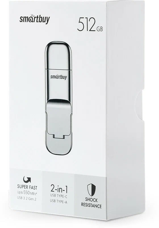 USB 3.2 Gen.2 накопитель Smartbuy 512 ГБ серия M5 Dual Type-C/Type-A 550/480МБ/с (SB512GBM5)