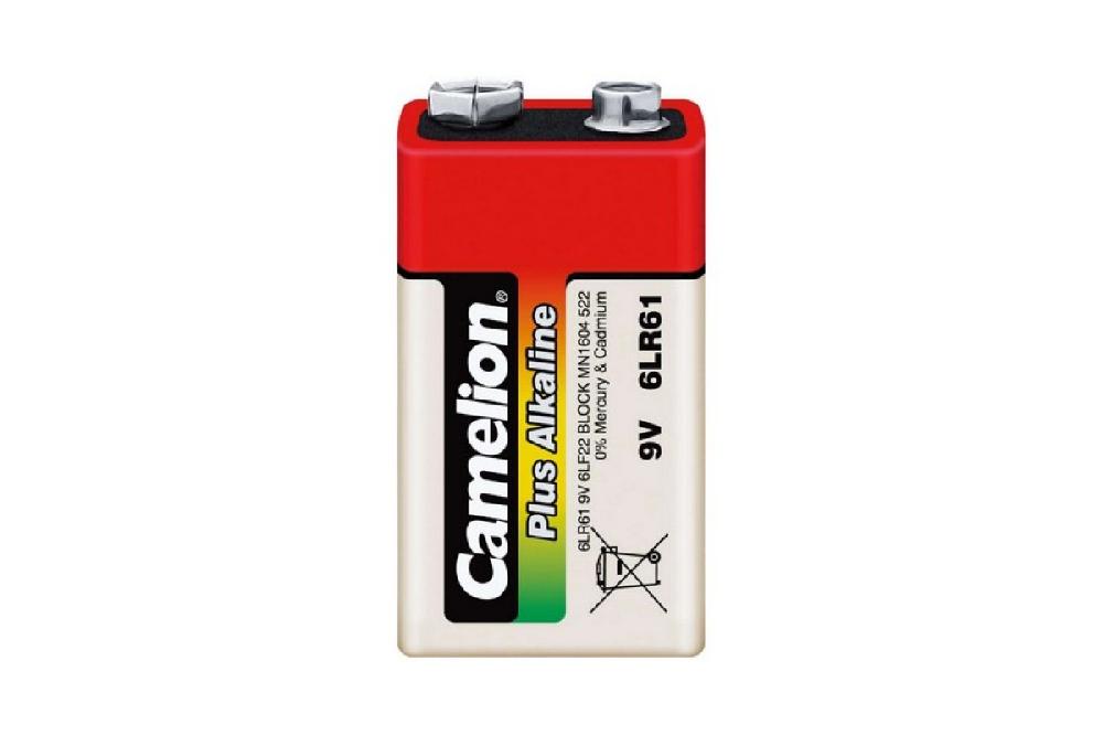 Батарейка алкалиновая крона Camelion  6LR61/1SH Plus Alcaline CM 6LR61/1SH (1 шт.в плёнке )