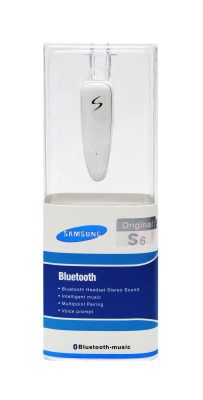 Гарнитура Bluetooth Sam S6  (Белый)