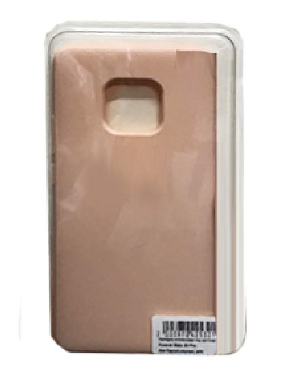 Накладка силиконовая под оригинал для Huawei P30 (с бархатом внутри) (Розовый)