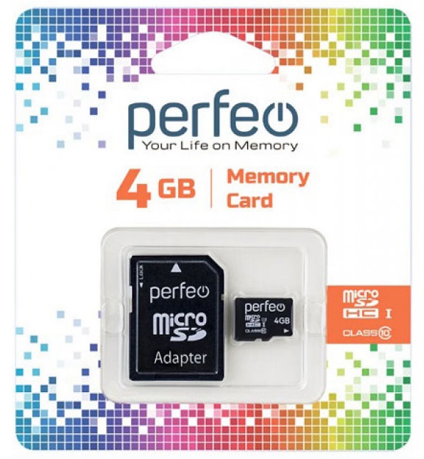 Perfeo microSD 4GB High-Capacity (Class 10)