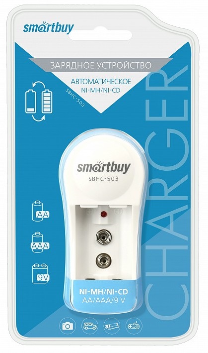 ЗУ для Ni-Mh/Ni-Cd аккумуляторов Smartbuy 503 автоматическое (SBHC-503)/80