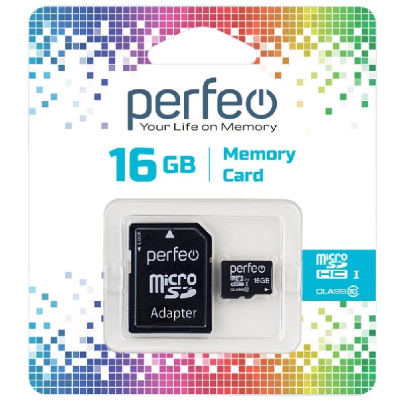 Perfeo microSD 16GB High-Capacity (Class 10)