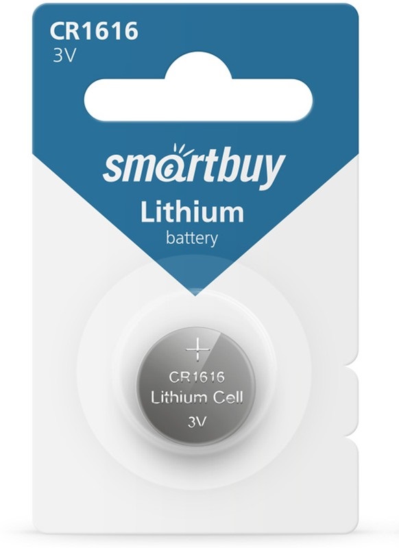 Литиевый элемент питания Smartbuy CR1616/1B (12/720) (SBBL-1616-1B)