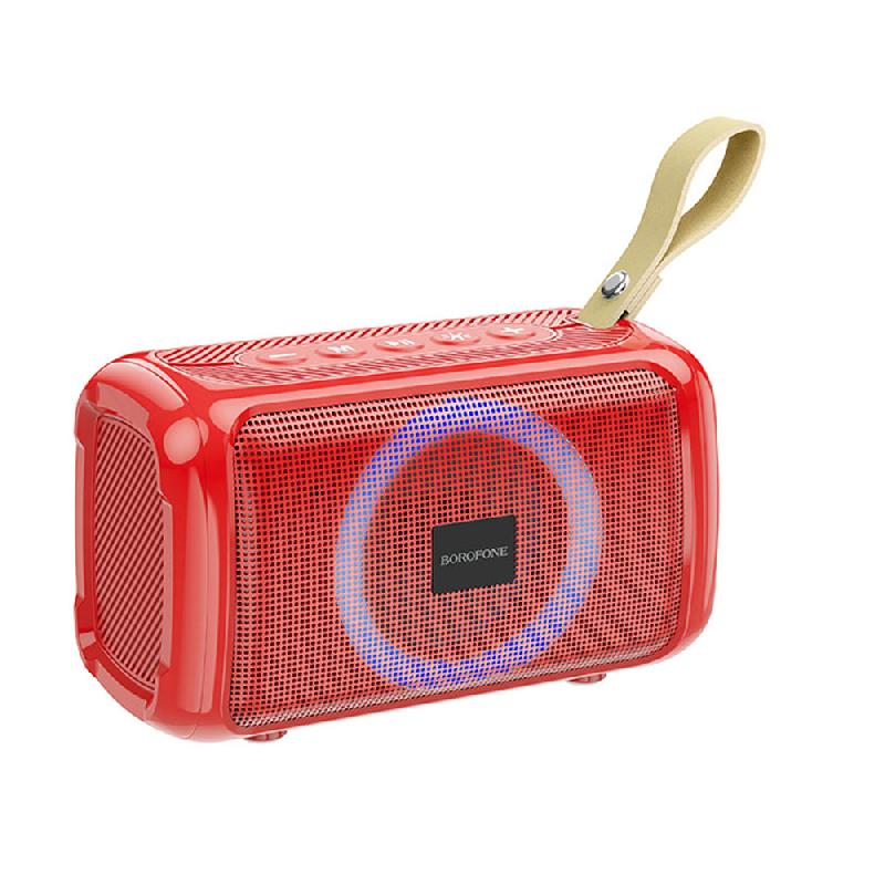 Колонка портативная Borofone, BR17, Cool sports, Bluetooth, цвет: красный