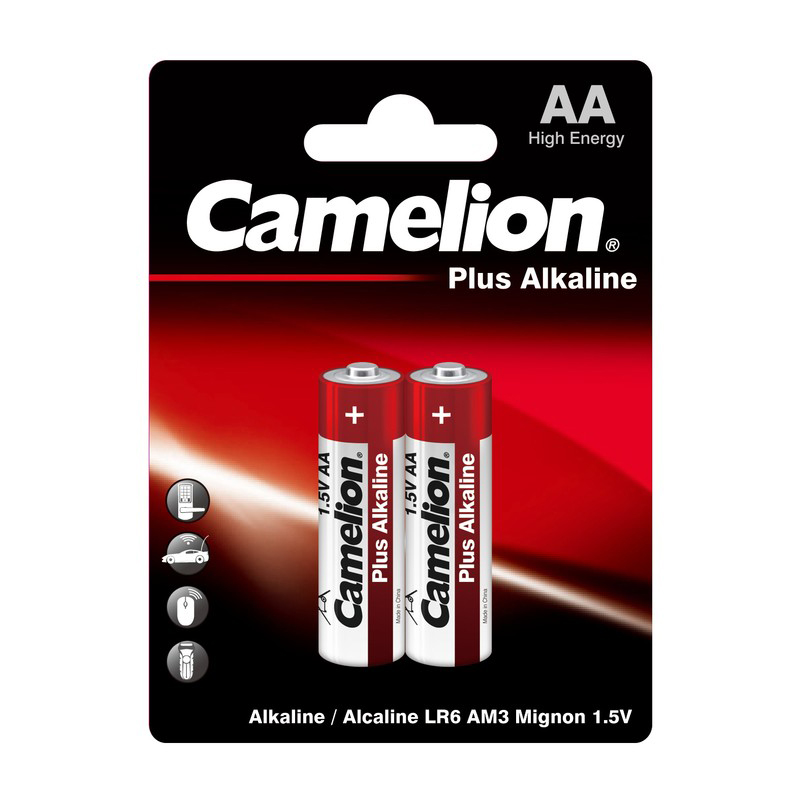 Батарейка Camelion LR6/2BL  АА Plus Alkaline ( 2 шт. в блистере)