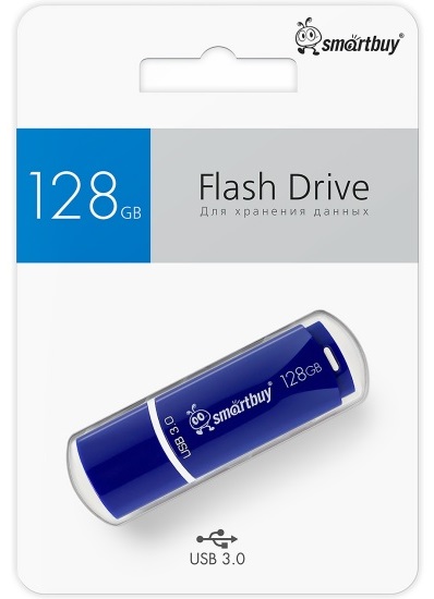 USB 3.0/3.1 накопитель Smartbuy 128 ГБ серия Crown Тёмно-Синий (SB128GBCRW-Bl)