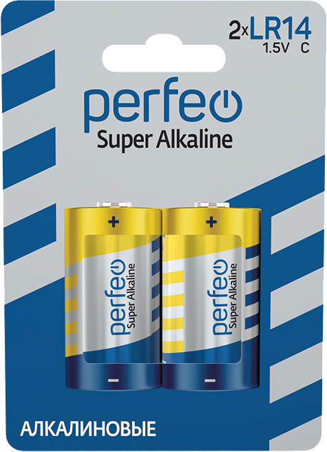 Perfeo LR14/2BL Super Alkaline (|20/160 PF_3640)