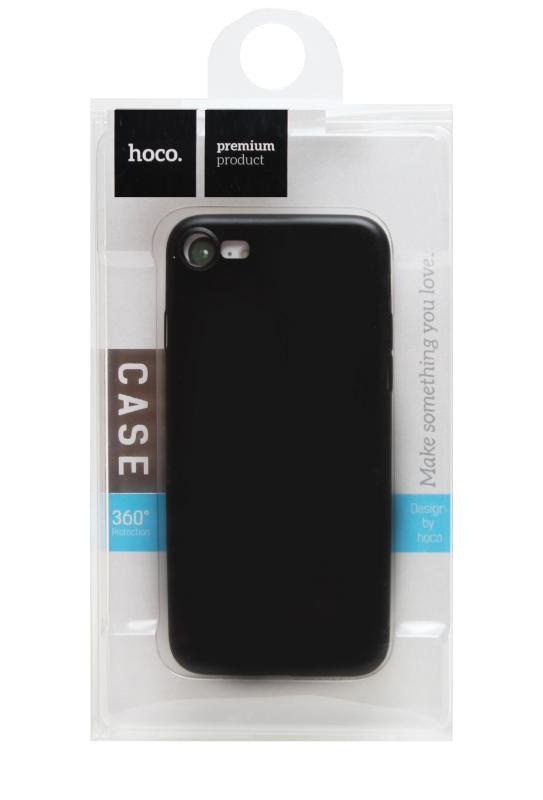 Пластиковый чехол hoco для IPhone 7,  матовое (в упаковке)  (Чёрный, 5939)