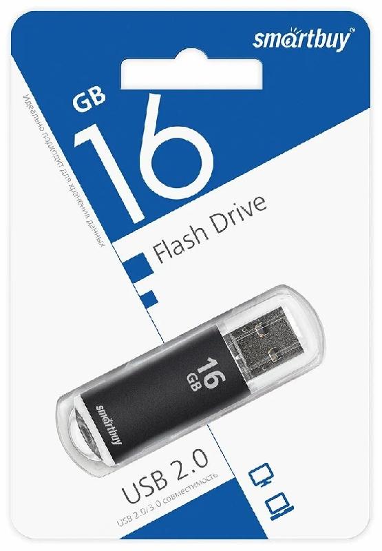 USB 2.0 накопитель Smartbuy 016 ГБ серия V-Cut Чёрный (SB16GBVC-K)