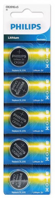 Philips CR2016/5BL Lithium (CN) (|60/600)