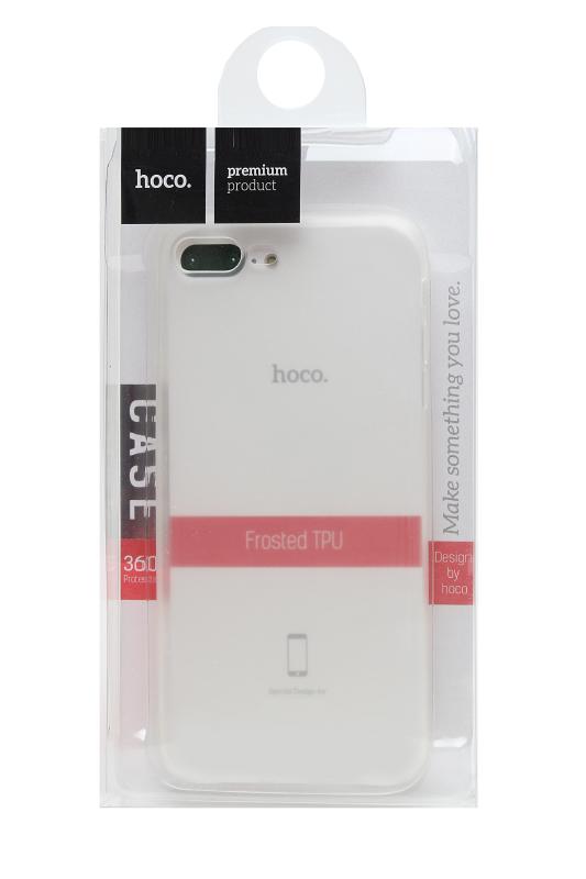 Силиконовый чехол hoco для IPhone 7  Plus ультратонкий, прозрачный (в упаковке)  (Прозрачный, 0828)