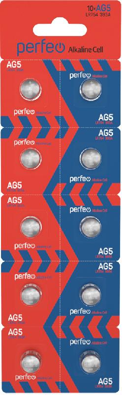 Perfeo AG5 LR754/10BL Alkaline Cell (|200/3200 PF_5010)