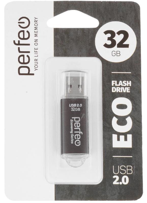 Perfeo USB 32GB E01 Black economy series