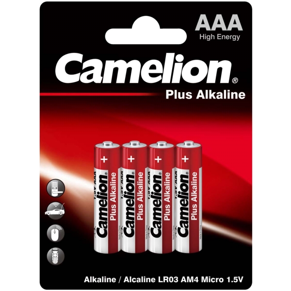 Батарейка Camelion LR03/4BL ААА Plus Alkaline ( 4 шт. в блистере)