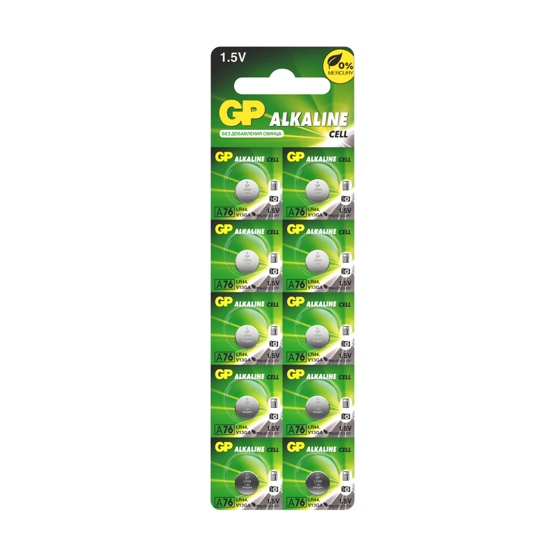 GP AG13 LR44/10BL A76 (|250)
