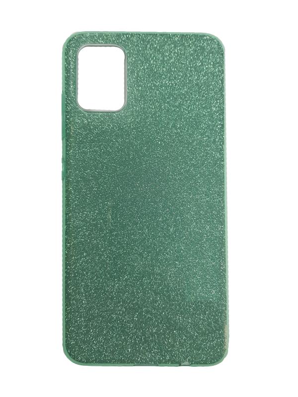 Накладка силиконовая для Sam A51  (Блестящая, Зеленый)