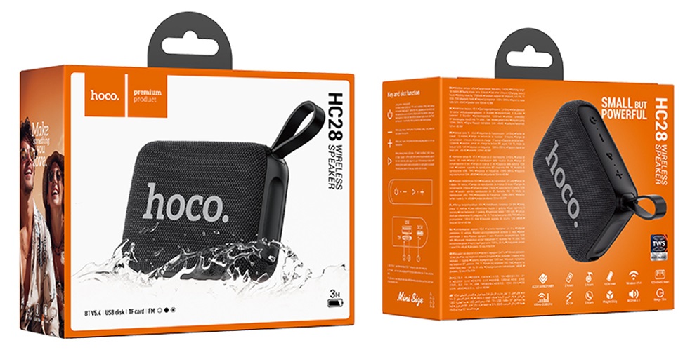 Колонка портативная HOCO, HC28, Melody, Bluetooth, цвет: чёрный